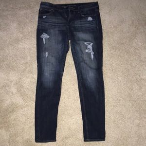 Dark Distressed Jeans